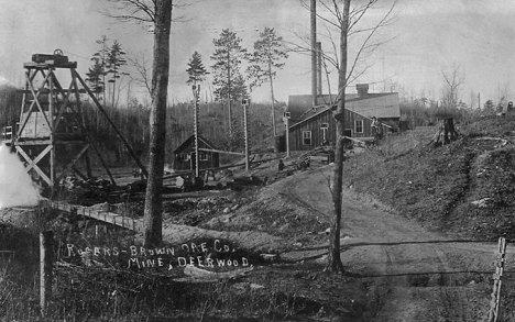 Rogers-Brown Ore Company Mine, Deerwood Minnesota, 1909