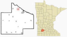 Location of Delhi Minnesota