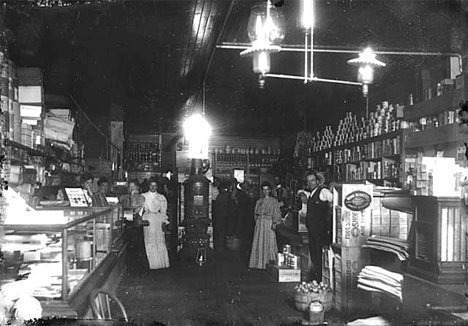 Interior, Austinson General Store, Dennison Minnesota, 1900