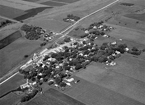 Aerial view, Dennison Minnesota, 1972