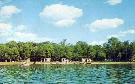 Hogan's Sunset Bay Resort on Dead Lake, Dent Minnesota, 1965
