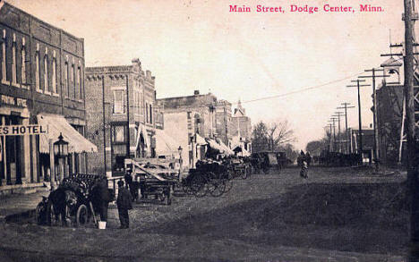 Main Street, Dodge Center Minnesota, 1912