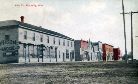 Main Street, Donnelly Minnesota, 1910's