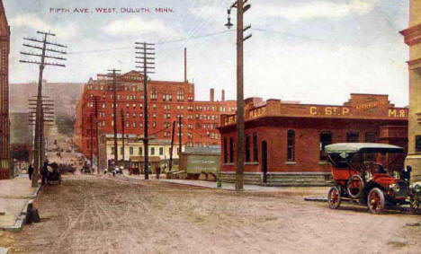 Fifth Avenue West, Duluth Minnesota, 1910