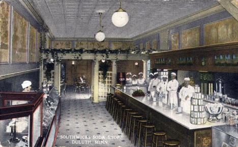 Southwick's Soda Shop, Duluth Minnesota, 1914