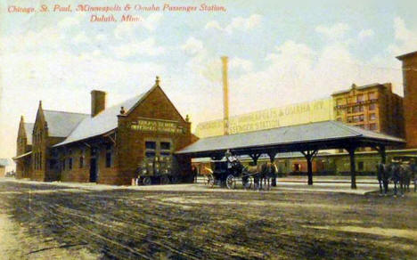 Chicago, St. Paul, Minneapolis & Omaha Railroad Station, Duluth Minnesota, 1911