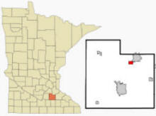 Location of Dundas, Minnesota