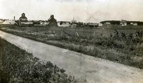 View of Dunnell Minnesota from the east, 1910's?