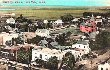 Birds eye view of Eden Valley Minnesota, 1909