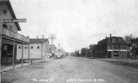 North Main Street, Eden Valley Minnesota, 1912