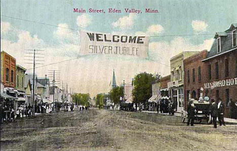 Main Street, Eden Valley Minnesota, 1910