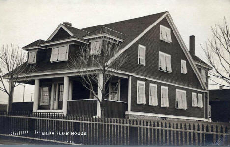 Club House, Elba Minnesota, 1910