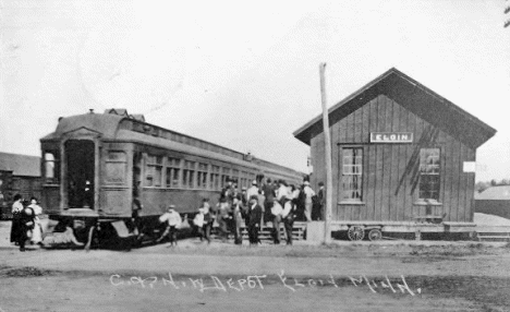 Railroad Depot, Elgin Minnesota, 1910