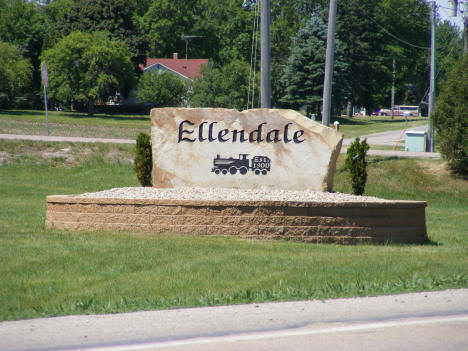 Welcome Sign, Ellendale Minnesota, 2010