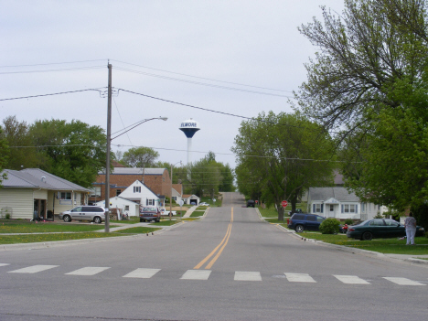 Street scene, Elmore Minnesota, 2014