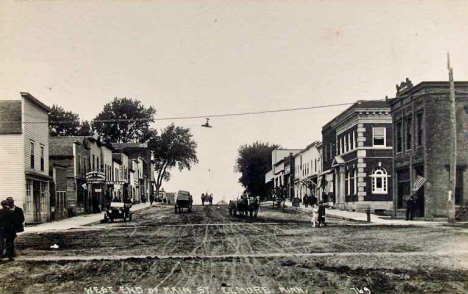 West End of Main Street, Elmore Minnesota, 1910s