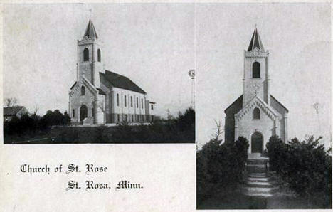 Church of St. Rose, Elrosa Minnesota, 1910's?