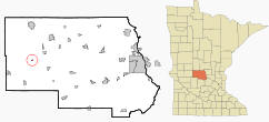 Location of Elrosa, Minnesota
