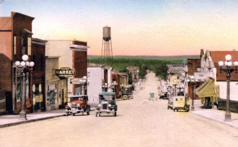 Street scene, Ely Minnesota, 1920's