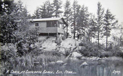 A Cabin at Snowbank Beach, Ely Minnesota, 1954