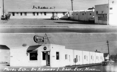 Motel Ely on Highway 1 East, Ely Minnesota, 1950's