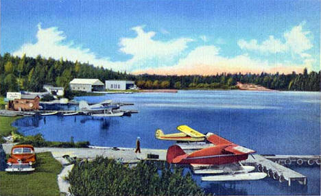 Seaplane base on Shagawa Lake, Ely Minnesota, 1950
