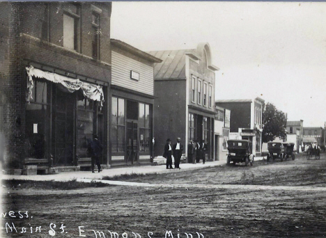 Main Street, Emmons Minnesota, 1910's