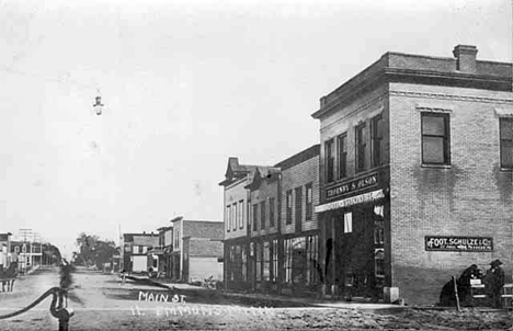 Main Street, Emmons Minnesota, 1905