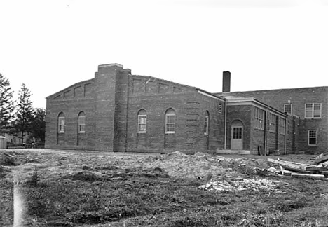 New addition on Emmons School, Emmons Minnesota, 1936