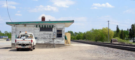 Old Railroad Depot and tracks, Erskine Minnesota, 2008