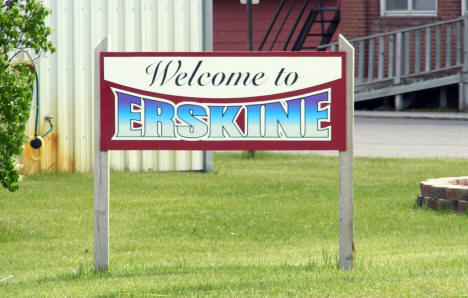 Welcome Sign, Erskine Minnesota, 2008