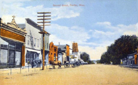 Second Street, Fairfax Minnesota, 1910