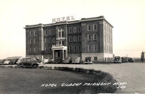 Hotel Gilbert, Fairmont Minnesota, 1940's