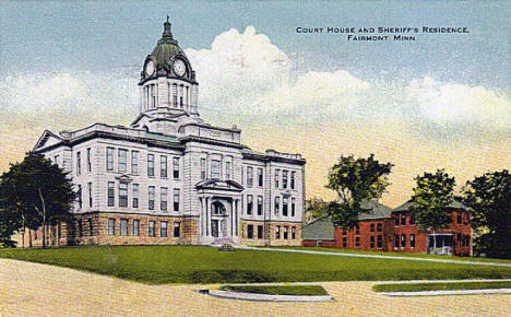 Court House and Sheriff's Residence, Fairmont Minnesota, 1944
