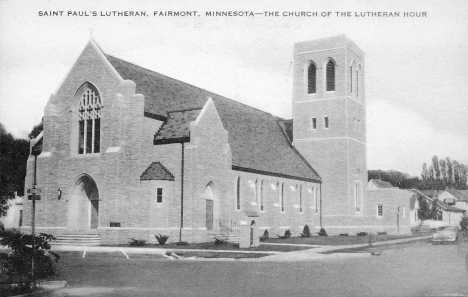 St. Paul's Lutheran Church, Fairmont Minnesota, 1950's