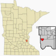 Location of Falcon Heights, Minnesota
