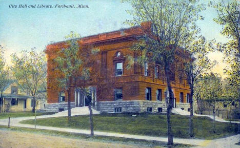 City Hall and Library, Faribault Minnesota, 1911