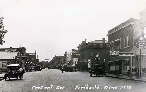 Central Avenue, Faribault Minnesota, 1925
