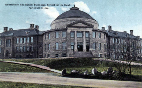 Auditorium and School Buildings, School for the Deaf, Faribault Minnesota, 1916