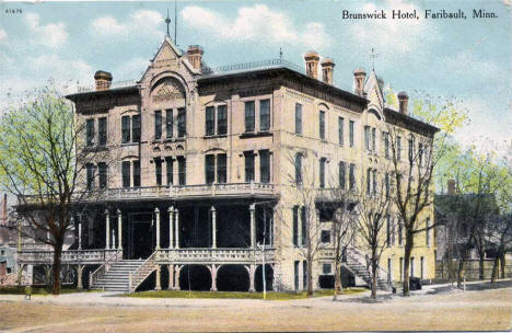 The Brunswick Hotel, Faribault Minnesota, 1911