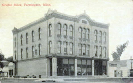 Grieble Block, Farmington Minnesota, 1912