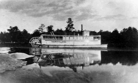 The Excursion Boat Northland at Federal Dam Minnesota, 1915