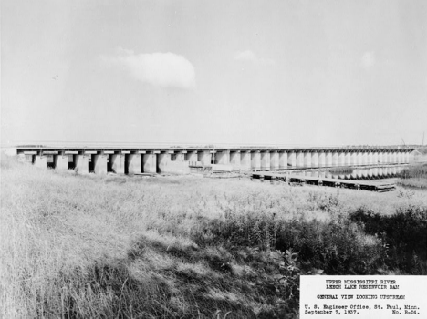 Federal Dam on Leech Lake, September 1937
