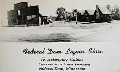 Federal Dam Liquor Store, Federal Dam Minnesota, 1947