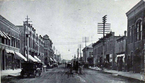 Mill Street, Fergus Falls Minnesota, 1915