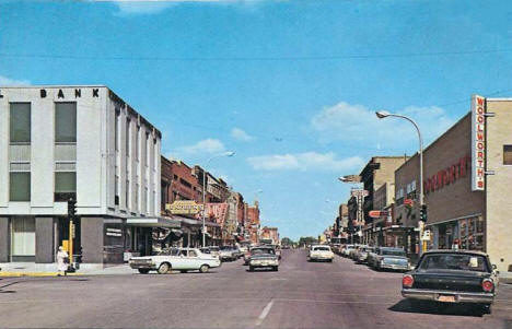 Street scene, Fergus Falls Minnesota, 1968