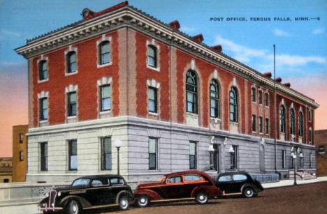 Post Office, Fergus Falls Minnesota, 1930's