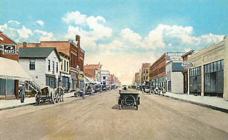 Lincoln Avenue West, Fergus Falls Minnesota, 1910's