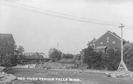 Red River, Fergus Falls Minnesota, 1910's