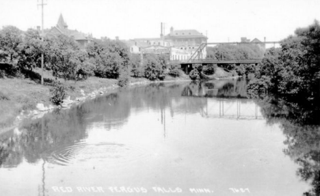 Red River, Fergus Falls Minnesota, 1930's
